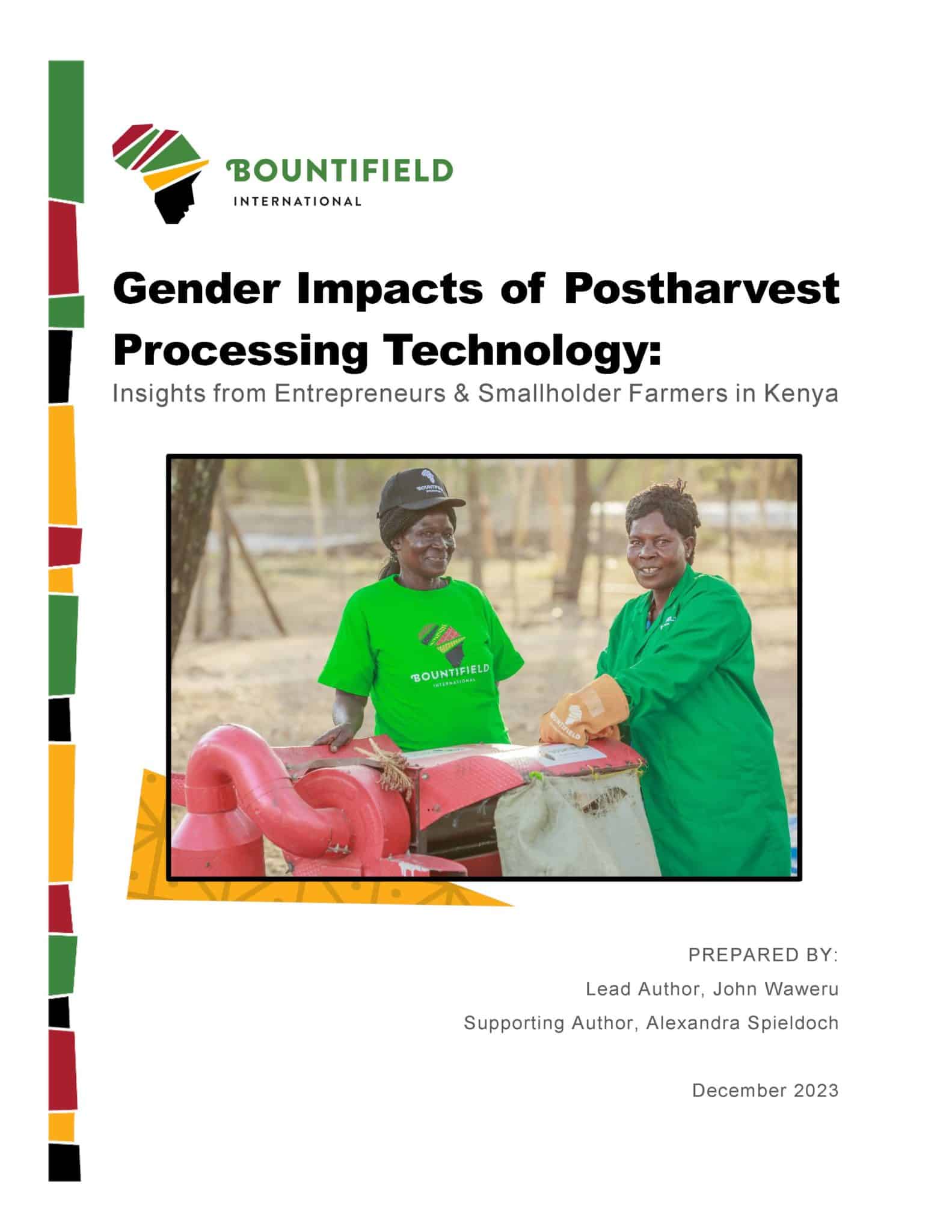 2023 Gender Impacts of Postharvest Processing Technology Report